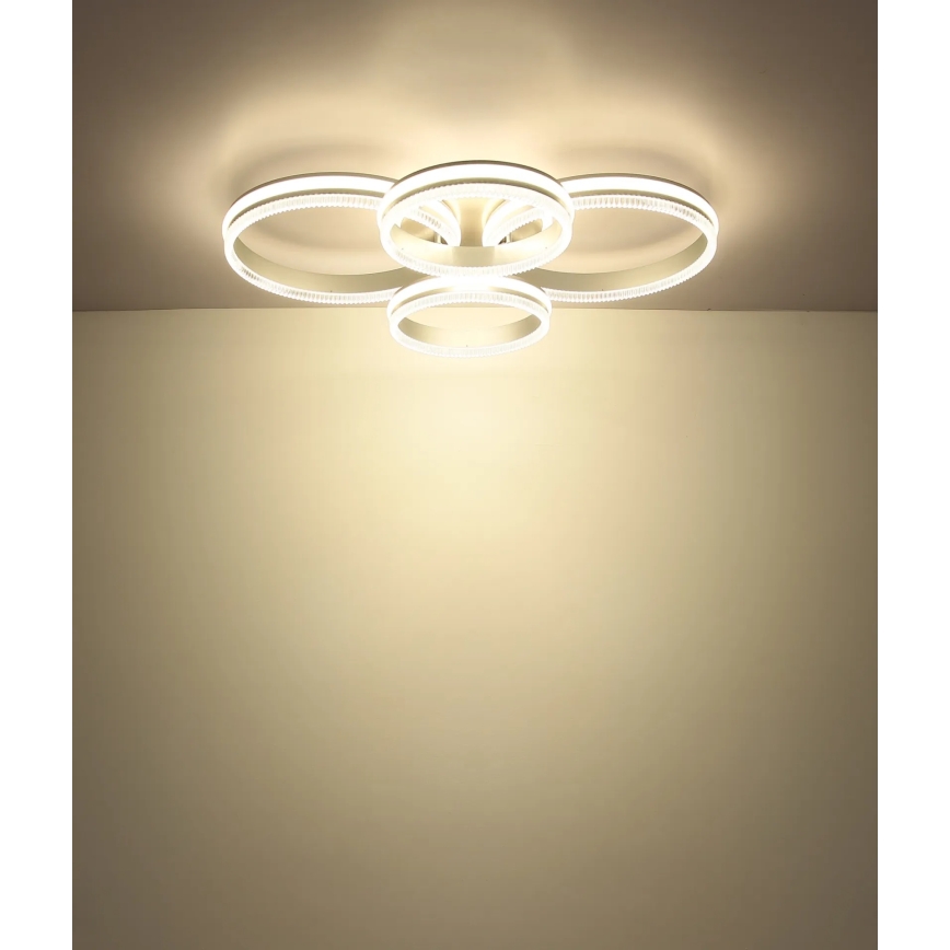 Globo - LED-himmennettävä kattovalaisin LED/90W/230V 2700-6000K hopea + kaukosäädin