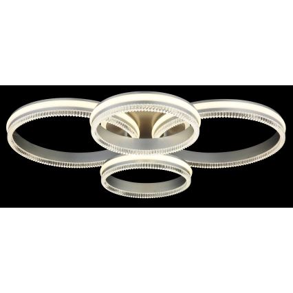 Globo - LED-himmennettävä kattovalaisin LED/90W/230V 2700-6000K hopea + kaukosäädin