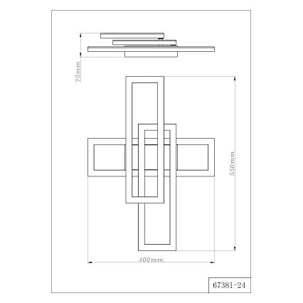Globo - LED-kattovalaisin LED/24W/230V 3000/4000/6000K