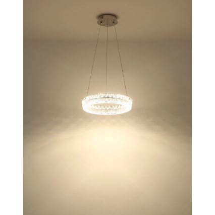 Globo - himmennettävä LED-riippuvalaisin vaijerilla LED/24W/230V 2700-6000K kirkas + kaukosäädin