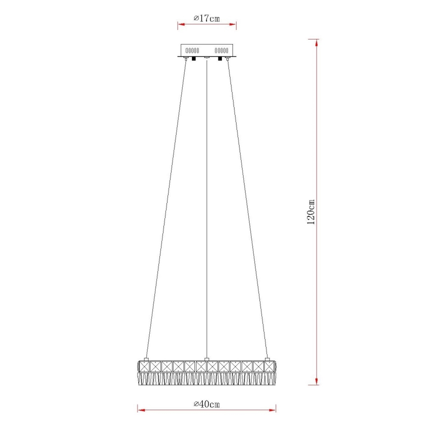 Globo - himmennettävä LED-riippuvalaisin vaijerilla LED/24W/230V 2700-6000K kirkas + kaukosäädin