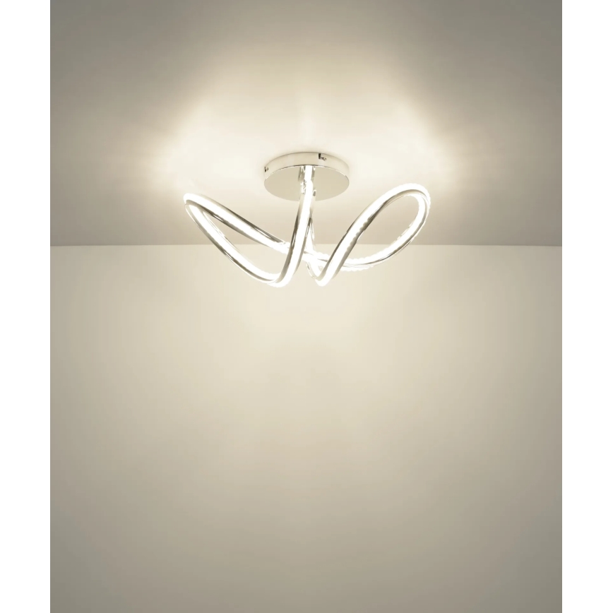 Globo - himmennettävä LED-kattovalaisin LED/40W/230V 2700-6000K kiiltävä kromi + kaukosäädin