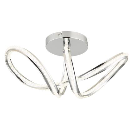 Globo - himmennettävä LED-kattovalaisin LED/40W/230V 2700-6000K kiiltävä kromi + kaukosäädin