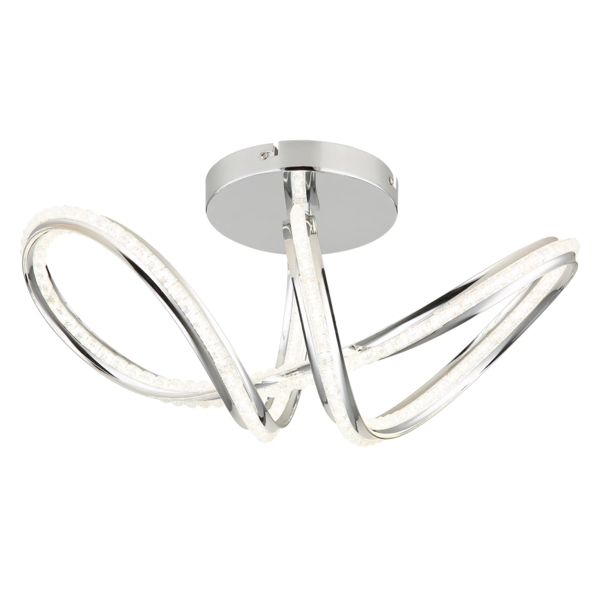 Globo - himmennettävä LED-kattovalaisin LED/40W/230V 2700-6000K kiiltävä kromi + kaukosäädin
