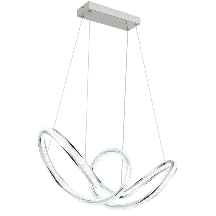 Globo - himmennettävä LED-riippuvalaisin vaijerilla LED/45W/230V 2700-6000K kiiltävä kromi + kaukosäädin