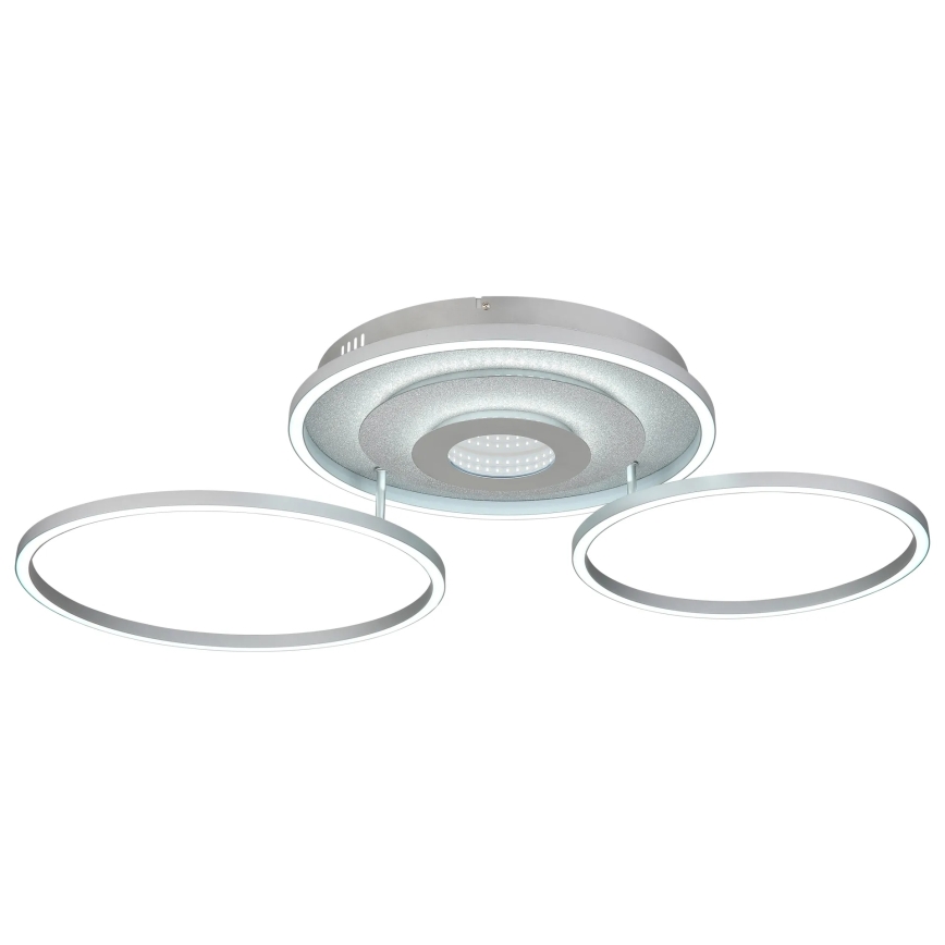 Globo - LED himmennettävä kattovalaisin LED/40W/230V 2700-6500K 57x99,2 cm hopea + kaukosäädin
