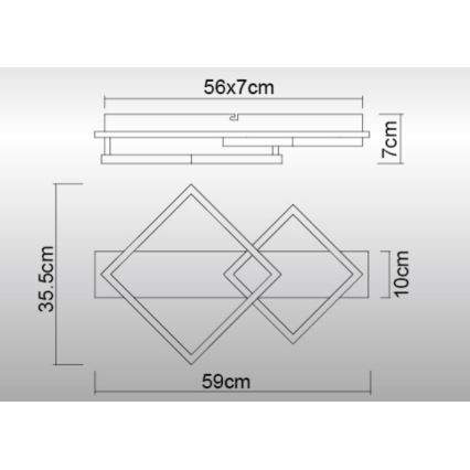 Globo - LED-kattovalaisin LED/24W/230V 3000K
