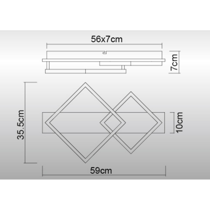 Globo - LED-kattovalaisin LED/24W/230V 3000K