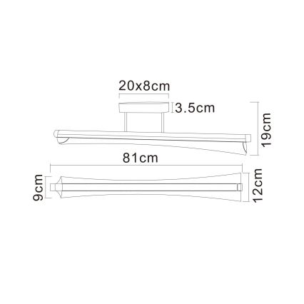 Globo - LED-riippuvalaisin varrella LED/28W/230V 2700/4000/6000K