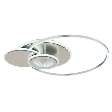 Globo - LED-himmennettävä kattovalaisin LED/24W/230V 2700-6000K hopea + kaukosäädin