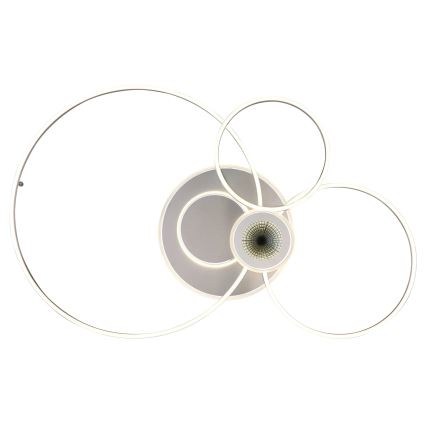 Globo - himmennettävä LED-kattovalaisin LED/36W/230V 2700-6500K hopea + kaukosäädin