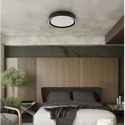 Globo - himmennettävä LED-kattovalaisin LED/40W/230V 2700-6500K halkaisija 51,5 cm musta + kaukosäädin