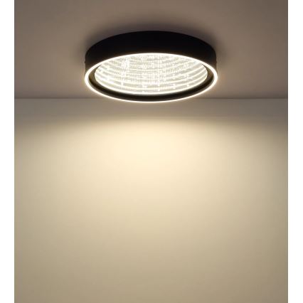 Globo - himmennettävä LED-kattovalaisin LED/40W/230V 2700-6500K halkaisija 51,5 cm musta + kaukosäädin