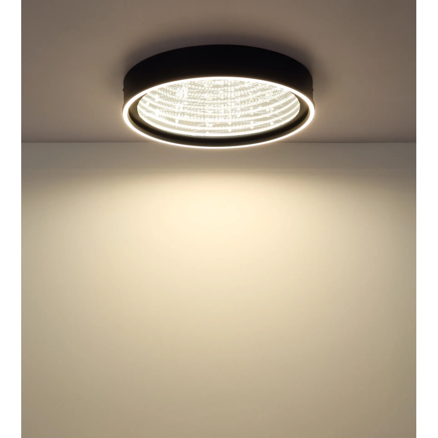 Globo - himmennettävä LED-kattovalaisin LED/40W/230V 2700-6500K halkaisija 51,5 cm musta + kaukosäädin