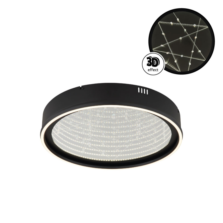 Globo - himmennettävä LED-kattovalaisin LED/40W/230V 2700-6500K halkaisija 51,5 cm musta + kaukosäädin