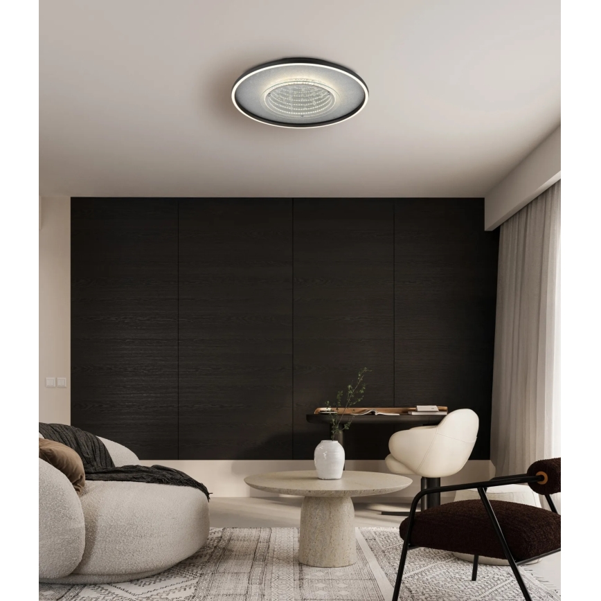 Globo - LED-kattovalaisin LED/40W/230V 3000/4000/6000K Ø 51,5 cm musta
