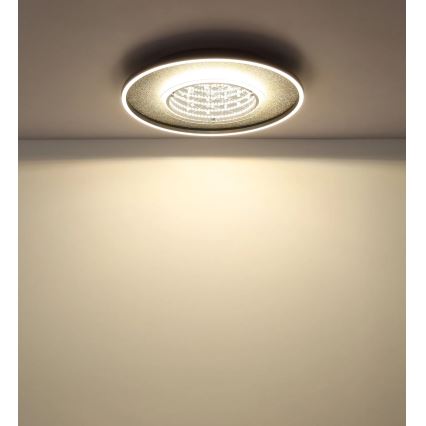 Globo - LED-kattovalaisin LED/40W/230V 3000/4000/6000K Ø 51,5 cm musta