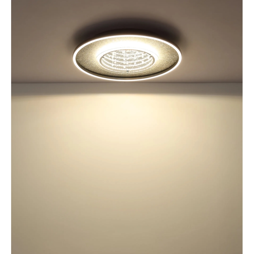 Globo - LED-kattovalaisin LED/40W/230V 3000/4000/6000K Ø 51,5 cm musta