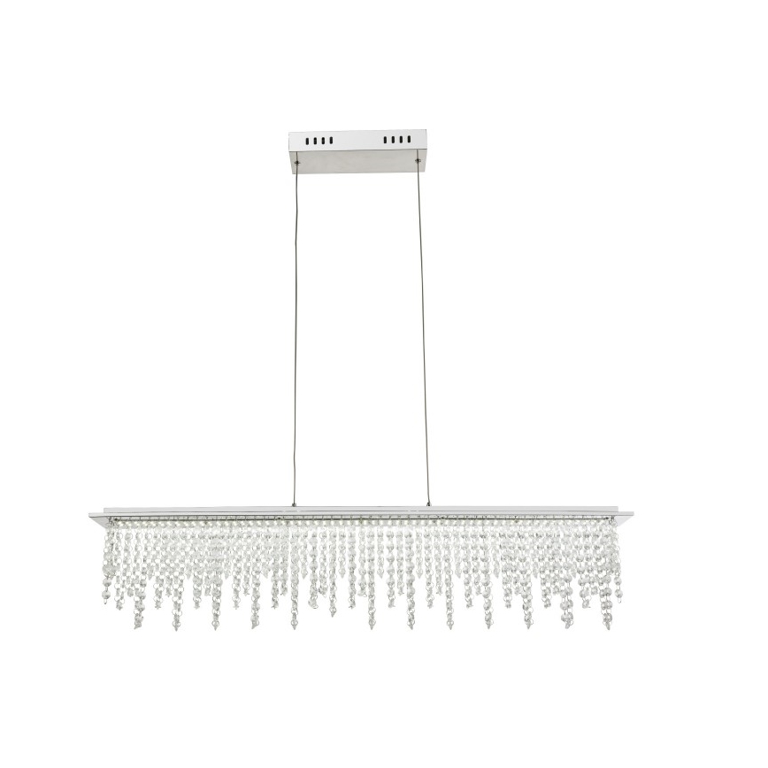 Globo - LED Himmennettävä kristalli kattokruunu johdossa LED/24W/230V 3000-6000K + kauko-ohjaus