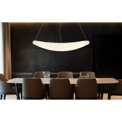 Globo - himmennettävä LED-riippuvalaisin vaijerilla LED/40W/230V 2700-6000K kiiltävä kromi + kaukosäädin