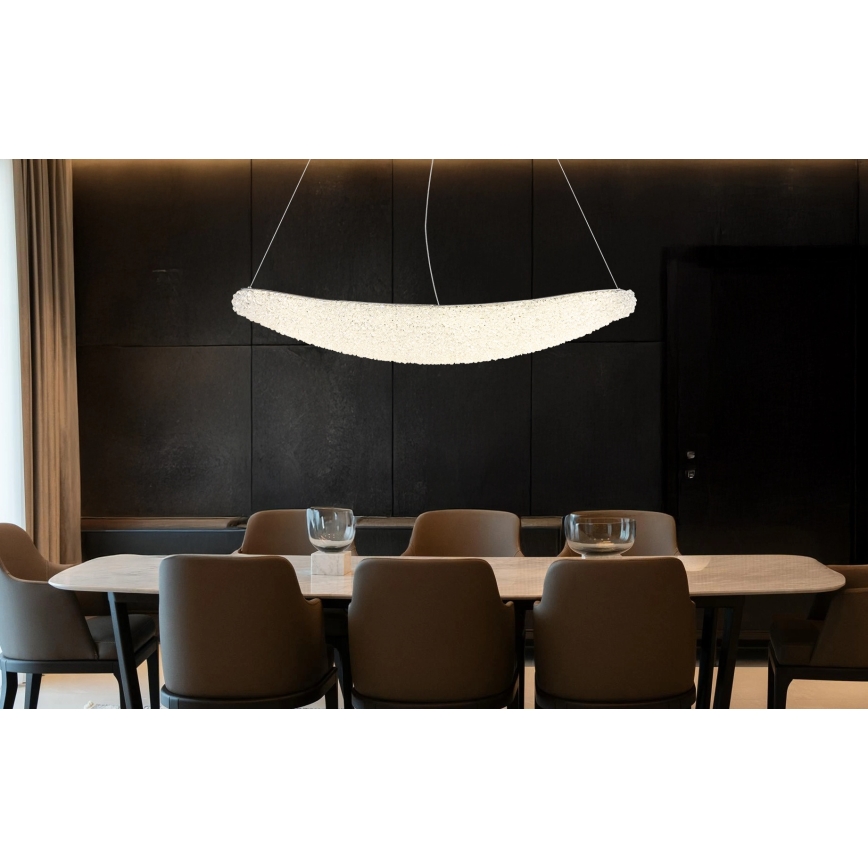Globo - himmennettävä LED-riippuvalaisin vaijerilla LED/40W/230V 2700-6000K kiiltävä kromi + kaukosäädin