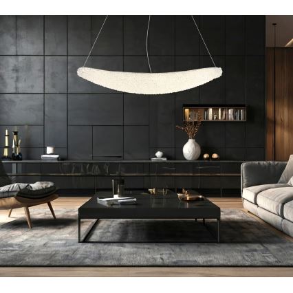 Globo - himmennettävä LED-riippuvalaisin vaijerilla LED/40W/230V 2700-6000K kiiltävä kromi + kaukosäädin