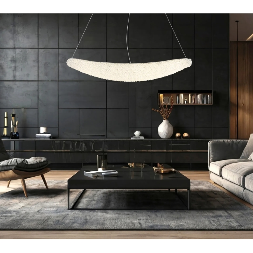 Globo - himmennettävä LED-riippuvalaisin vaijerilla LED/40W/230V 2700-6000K kiiltävä kromi + kaukosäädin