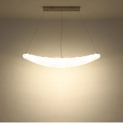 Globo - himmennettävä LED-riippuvalaisin vaijerilla LED/40W/230V 2700-6000K kiiltävä kromi + kaukosäädin