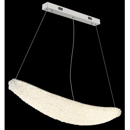 Globo - himmennettävä LED-riippuvalaisin vaijerilla LED/40W/230V 2700-6000K kiiltävä kromi + kaukosäädin