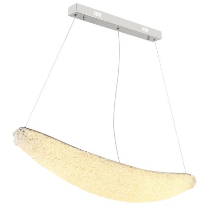 Globo - himmennettävä LED-riippuvalaisin vaijerilla LED/40W/230V 2700-6000K kiiltävä kromi + kaukosäädin