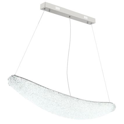 Globo - himmennettävä LED-riippuvalaisin vaijerilla LED/40W/230V 2700-6000K kiiltävä kromi + kaukosäädin