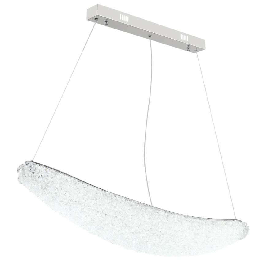 Globo - himmennettävä LED-riippuvalaisin vaijerilla LED/40W/230V 2700-6000K kiiltävä kromi + kaukosäädin