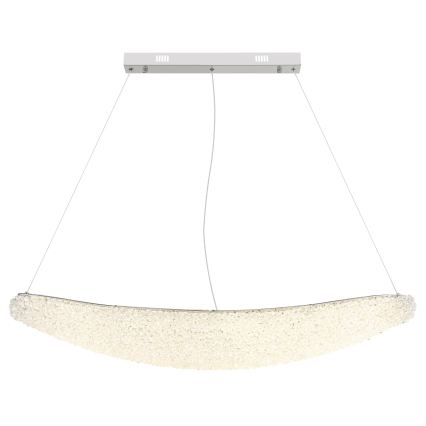 Globo - himmennettävä LED-riippuvalaisin vaijerilla LED/40W/230V 2700-6000K kiiltävä kromi + kaukosäädin