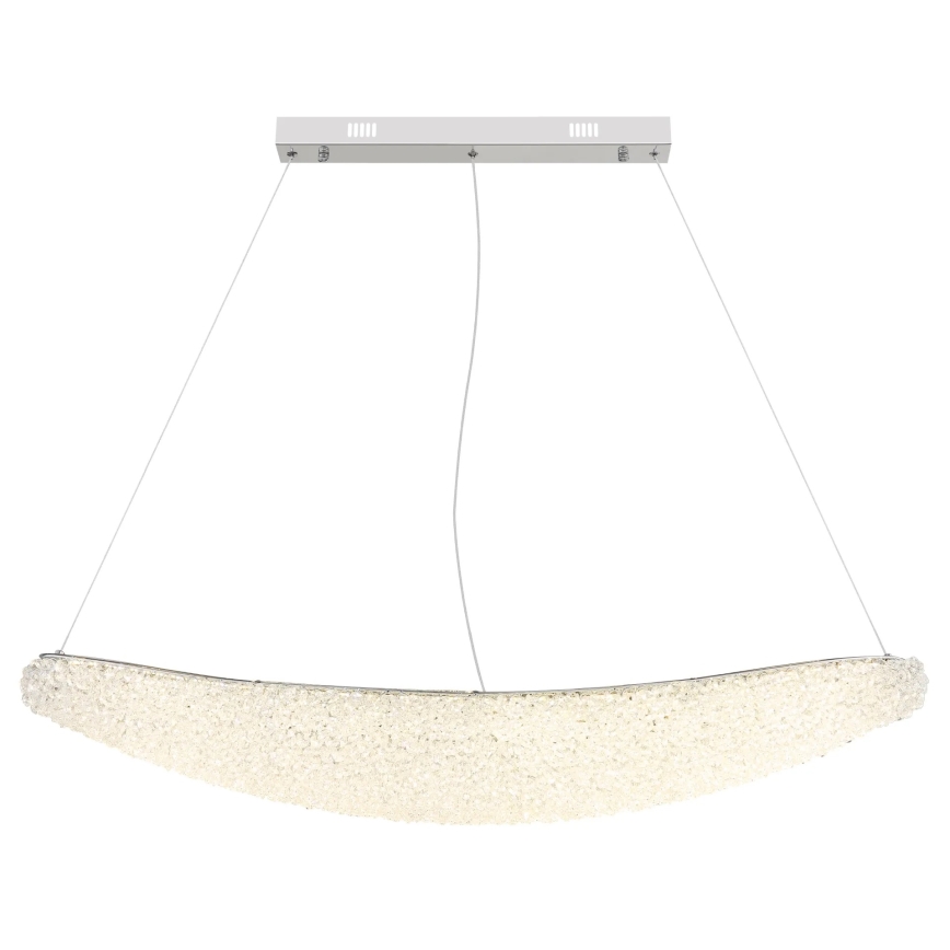 Globo - himmennettävä LED-riippuvalaisin vaijerilla LED/40W/230V 2700-6000K kiiltävä kromi + kaukosäädin
