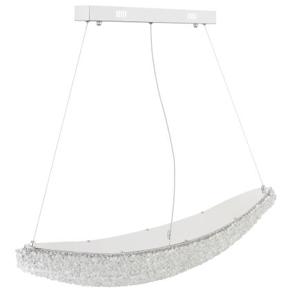 Globo - himmennettävä LED-riippuvalaisin vaijerilla LED/40W/230V 2700-6000K kiiltävä kromi + kaukosäädin
