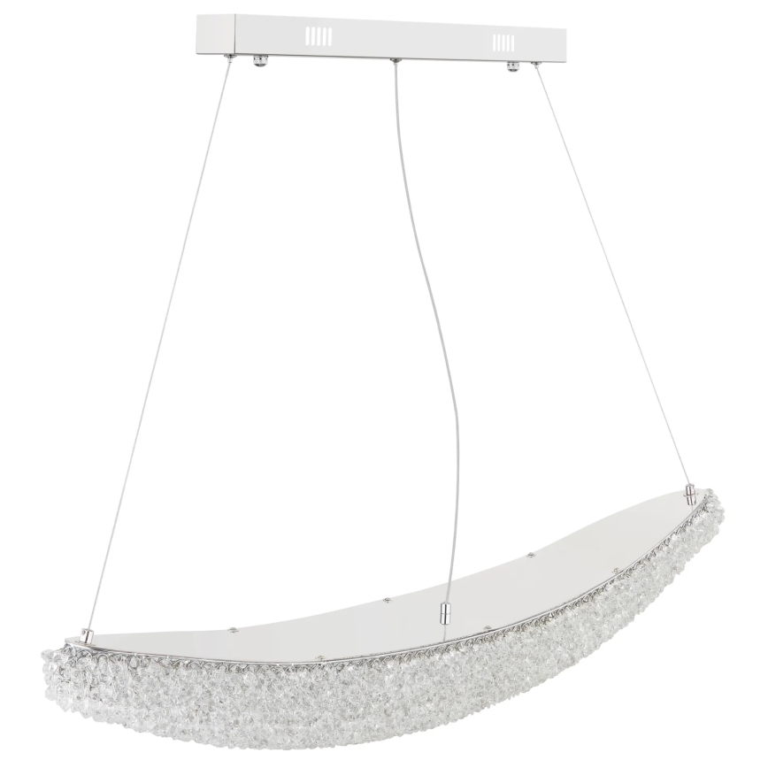 Globo - himmennettävä LED-riippuvalaisin vaijerilla LED/40W/230V 2700-6000K kiiltävä kromi + kaukosäädin