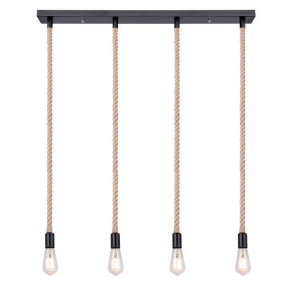 Globo - Kattokruunu narulla 4xE27/60W/230V