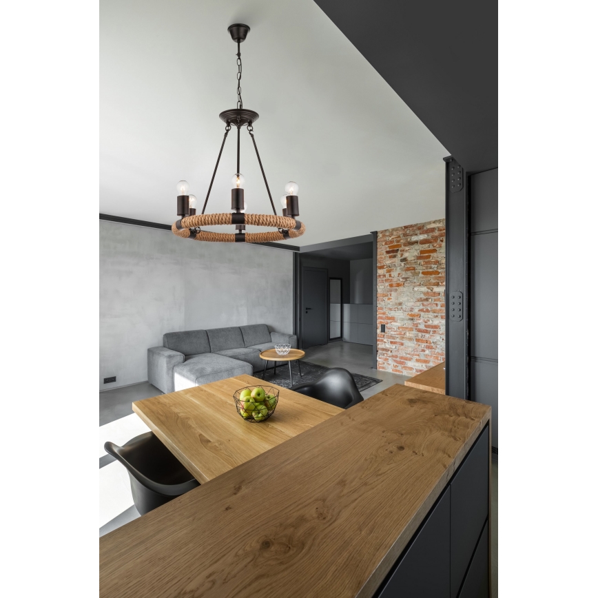 Globo - Kattokruunu ketjussa 6xE27/40W/230V