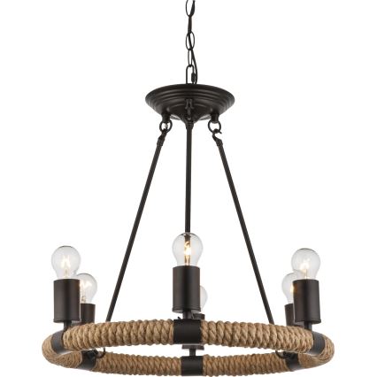 Globo - Kattokruunu ketjussa 6xE27/40W/230V