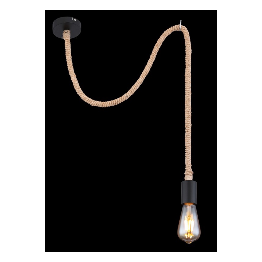 Globo - Kattokruunu narulla 1xE27/60W/230V