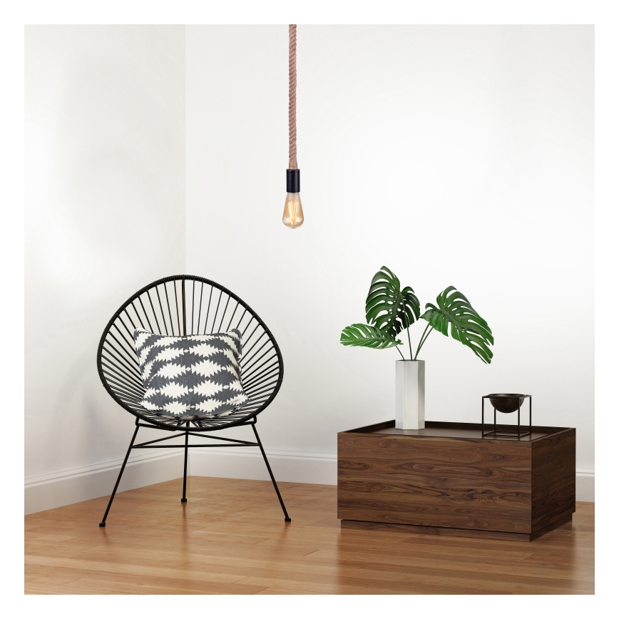 Globo - Kattokruunu narulla 1xE27/60W/230V