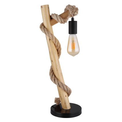 Globo - Pöytävalaisin 1xE27/60W/230V pyökki