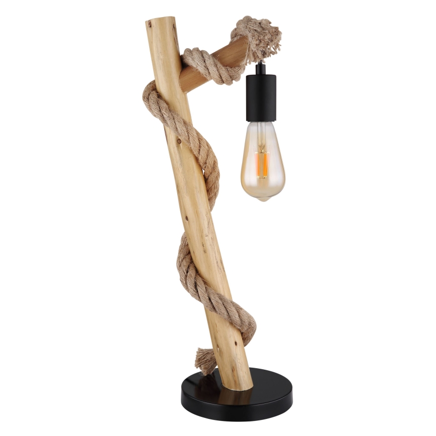 Globo - Pöytävalaisin 1xE27/60W/230V pyökki