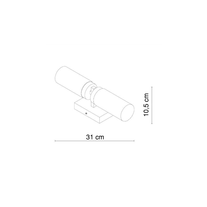 Globo - Kylpyhuoneen seinävalaisin 2xE14/40W/230V IP44