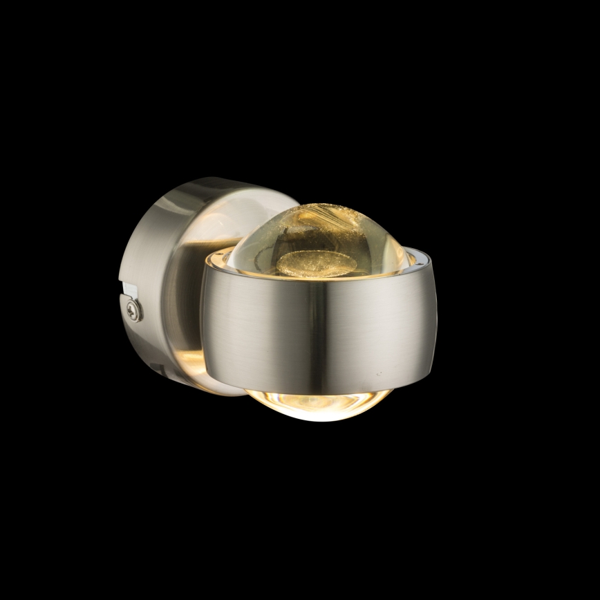 Globo - LED-seinävalaisin LED/7W/230V 3000K mattakromi
