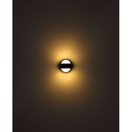 Globo - LED himmennettävä ladattava kosketusseinävalaisin LED/1,4W/5V 1800 mAh musta