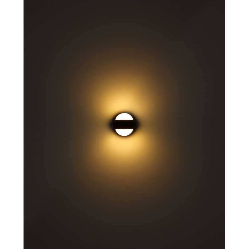 Globo - LED himmennettävä ladattava kosketusseinävalaisin LED/1,4W/5V 1800 mAh musta