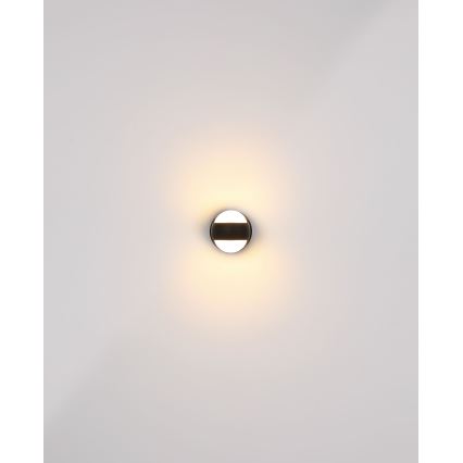Globo - LED himmennettävä ladattava kosketusseinävalaisin LED/1,4W/5V 1800 mAh musta