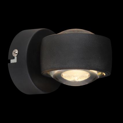 Globo - LED-seinävalaisin LED/7W/230V 3000K musta