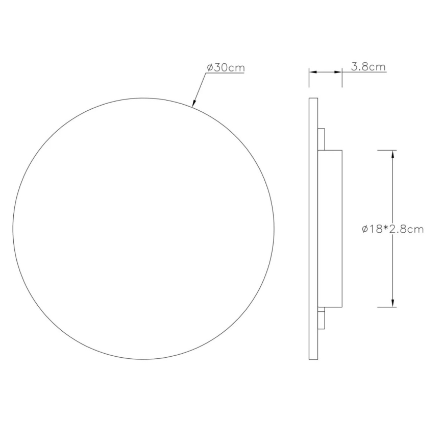 Globo - LED-seinävalaisin LED/14W/230V 3000K